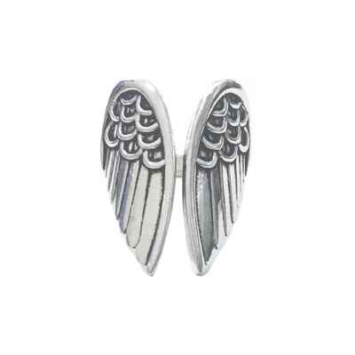 Anello con ali d'angelo - argento