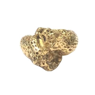 Anillo Doble Leopardo - Oro