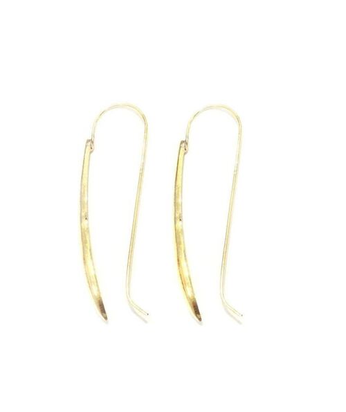 Long Thin Earrings - Gold