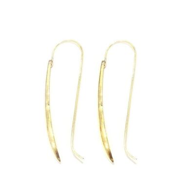 Long Thin Earrings - Gold