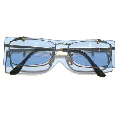 Double Frame Sunglasses - Blue