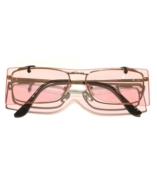 Double Frame Sunglasses - Pink