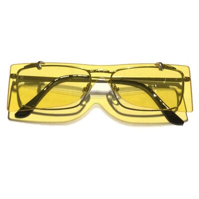 Double Frame Sunglasses - Yellow
