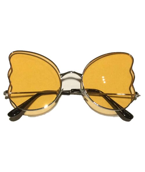 Butterfly Oversized Sunglasses - Orange