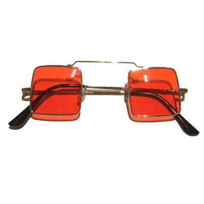 Quadratische Sonnenbrille - Rot