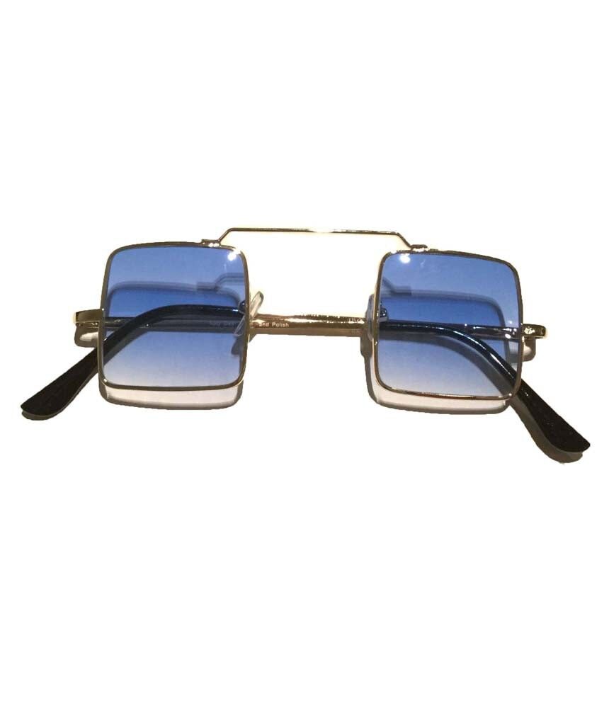 Quadratische Sonnenbrille - Blau