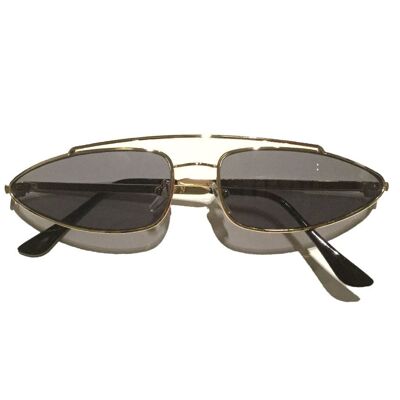 Vintage Sonnenbrille - Schwarz & Gold