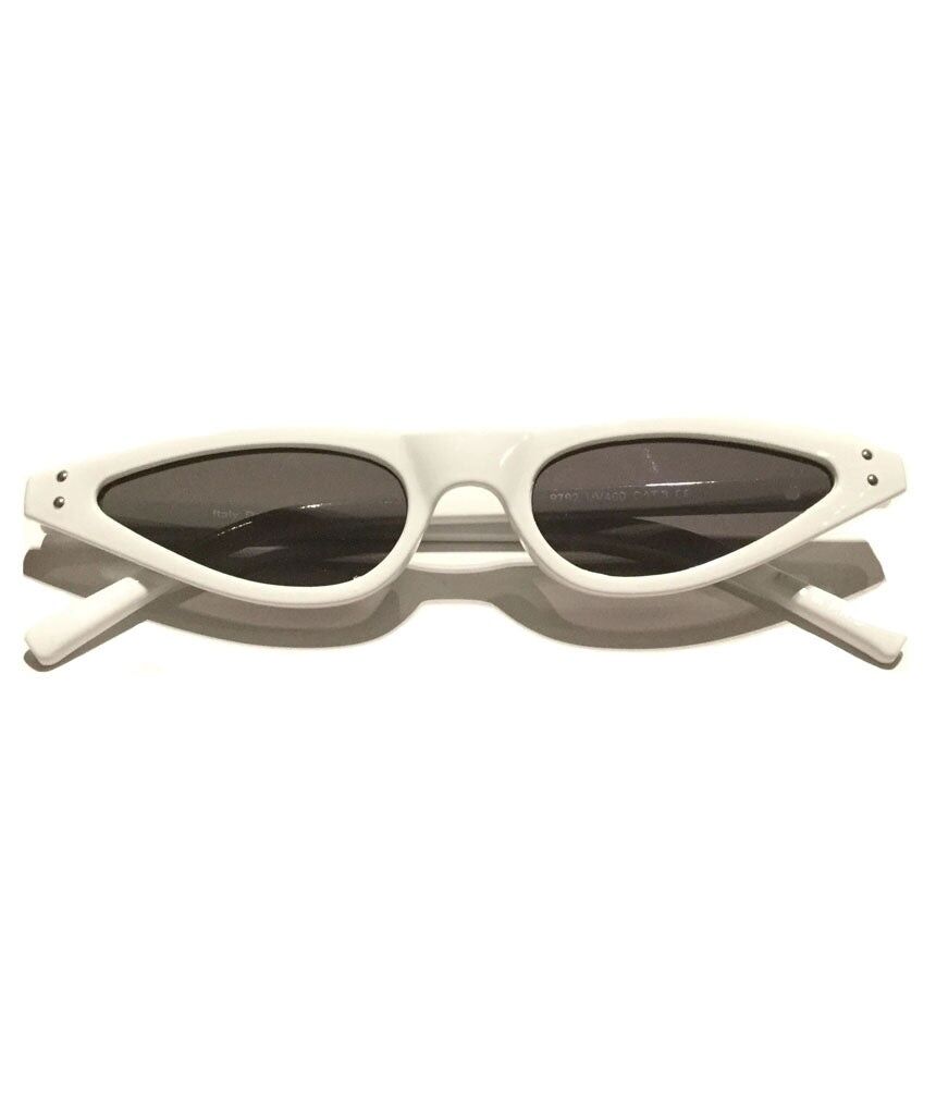 Stilvolle Retro-Sonnenbrille - Weiß