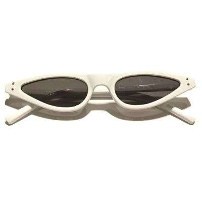 Stilvolle Retro-Sonnenbrille - Weiß