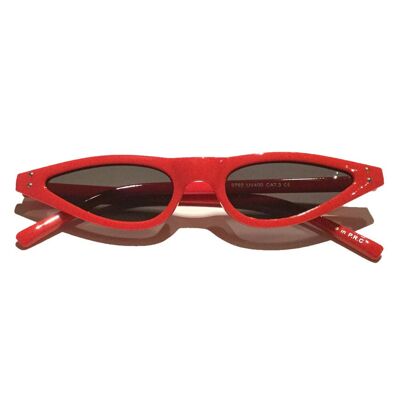 Stilvolle Retro-Sonnenbrille - Rot