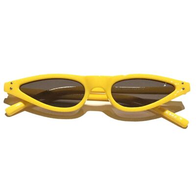 Eleganti occhiali da sole retrò - gialli