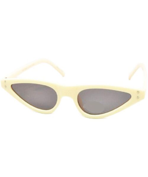 Stylish Retro Sunglasses - Cream