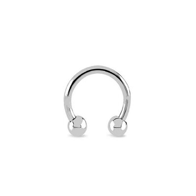 Joyas para el cuerpo de acero inoxidable BCR y CBB - Plata 6 mm