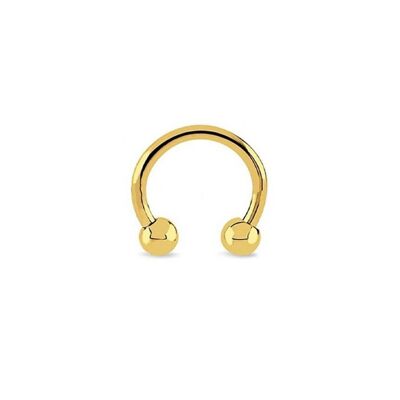 Edelstahl BCR & CBB Körperschmuck - Gold 6mm