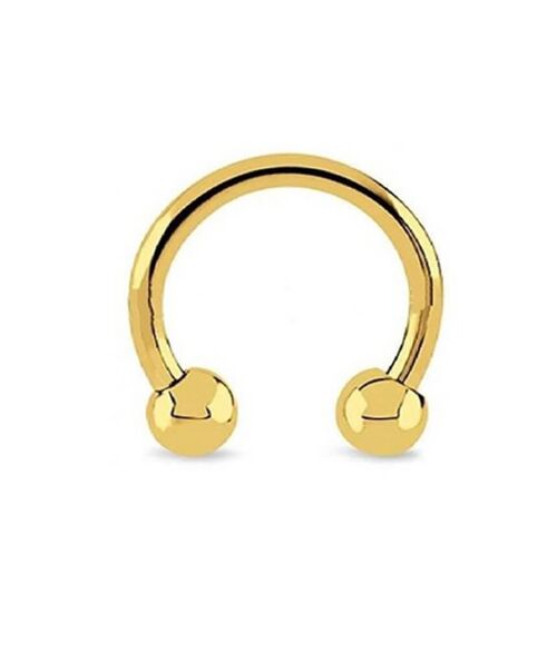 Stainless Steel BCR & CBB Body Jewellery - Gold 12mm