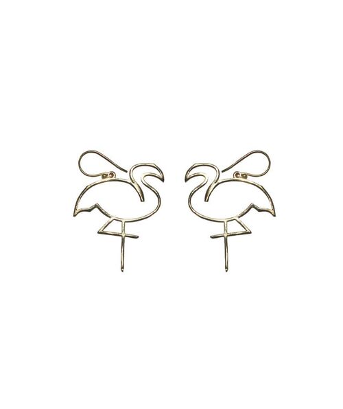 Flamingo Earrings - Gold