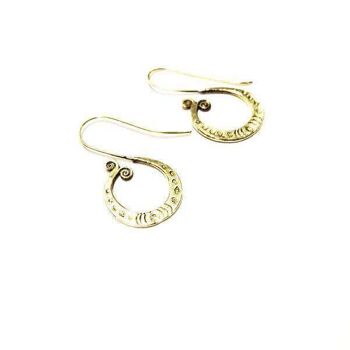 Boucles d'Oreilles Fleur de Paradis - Argent 4