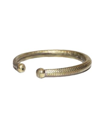 Bracelet Classique En Peau De Serpent - Argent 9