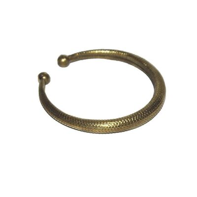 Klassisches Schlangenleder-Armband - Gold