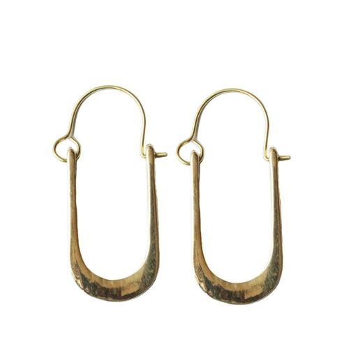 U Shaped Earrings - Gold