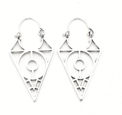 Triangle Earrings - Silver Small