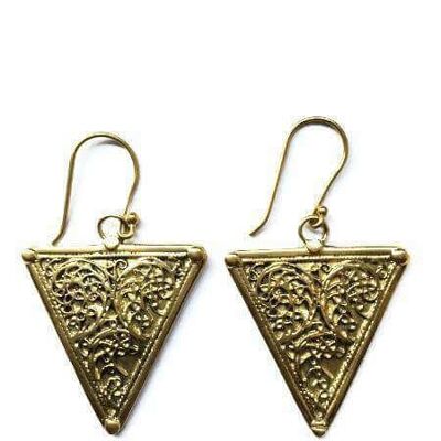 Triangle Motif Earrings