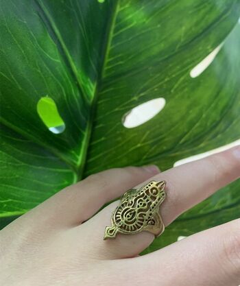 Bague Hamsa - Argent 2