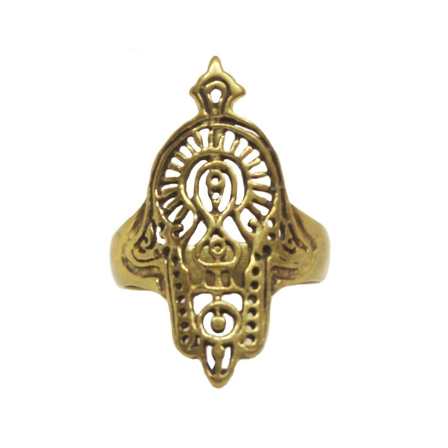 Hamsa-Ring - Gold