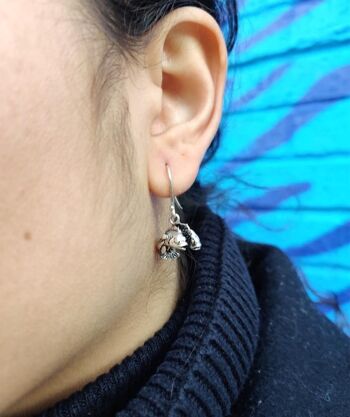 Boucles D'oreilles Mini Poisson - Argent 2