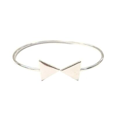 Einfaches geometrisches Armband - Silbernes Dreieck