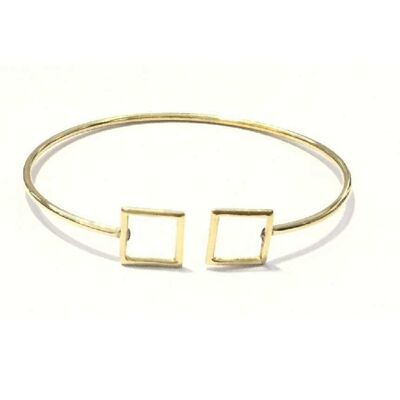 Simple Geometric Bracelet - Gold Square
