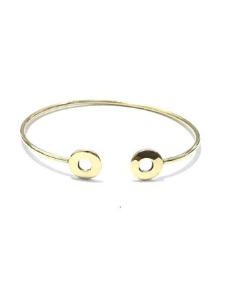 Bracelet Géométrique Simple - Cercle Doré 1