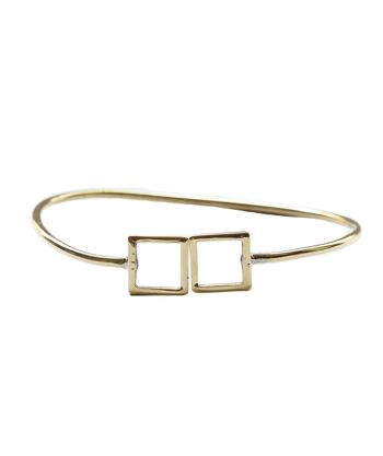 Bracelet Géométrique Simple - Cercle Doré 3