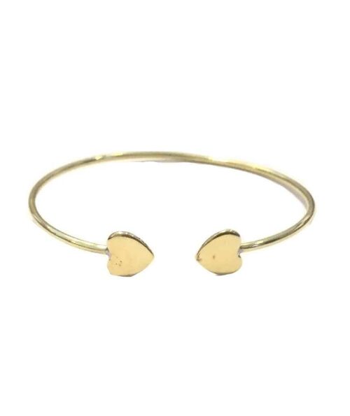 Simple Geometric Bracelet - Gold Heart