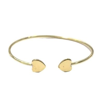 Simple Geometric Bracelet - Gold Heart