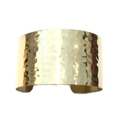 Hammered Cuff Bracelet - Gold