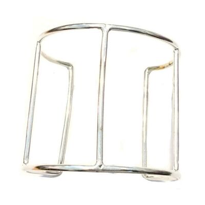 Cage Cuff Bracelet - Silver