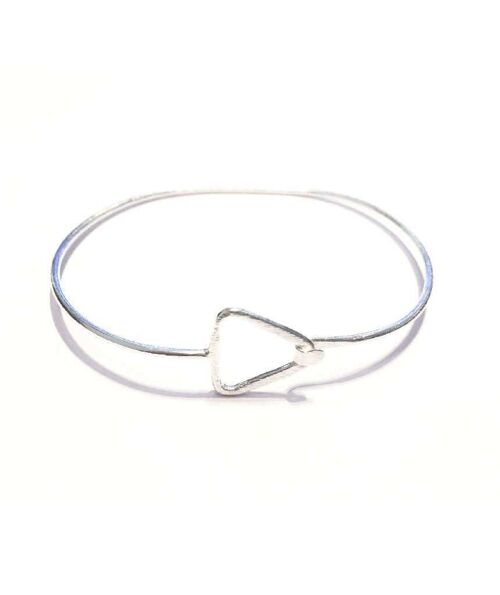 Simple Triangle Bracelet - Silver