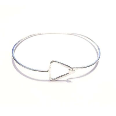 Simple Triangle Bracelet - Silver