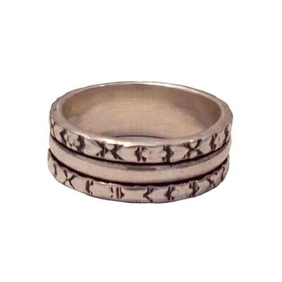 Premium Sterling Silver Engraved Ring