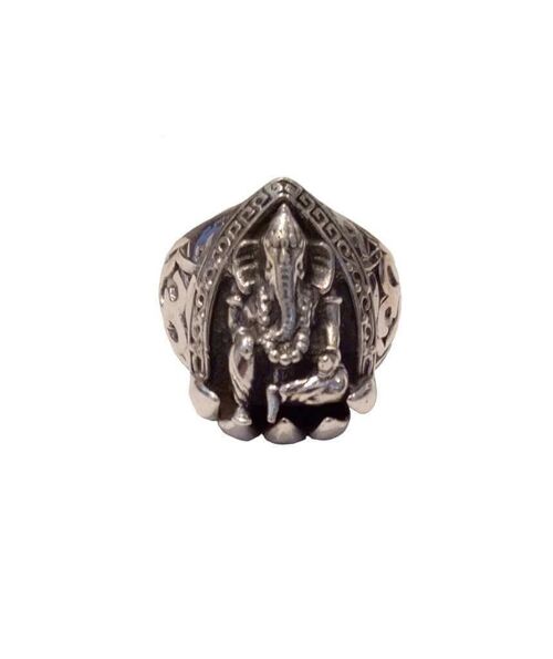Premium Sterling Silver Ganesha Ring