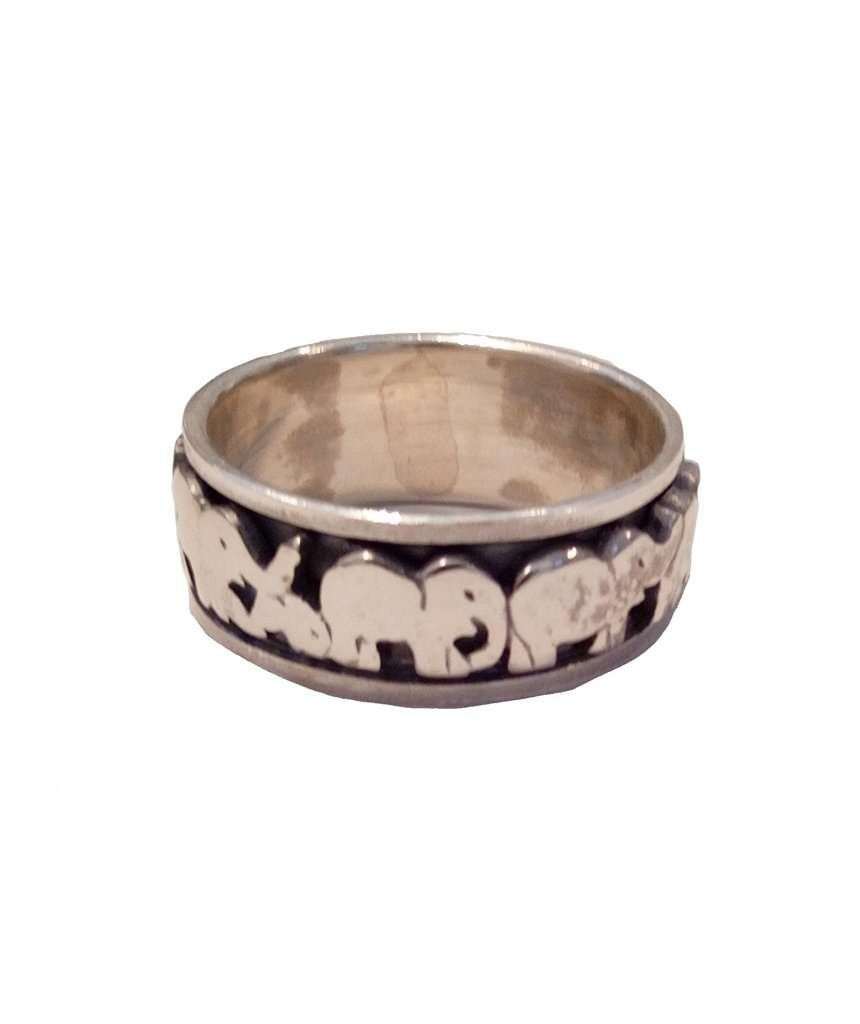 Hochwertiger Elefant-Ring aus Sterlingsilber
