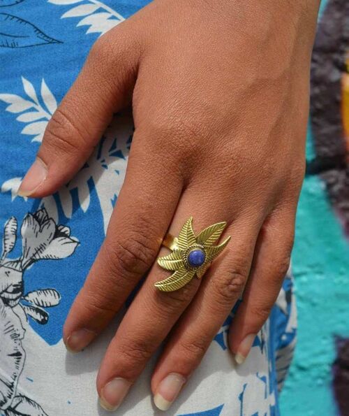 Flower Ring - Turquoise