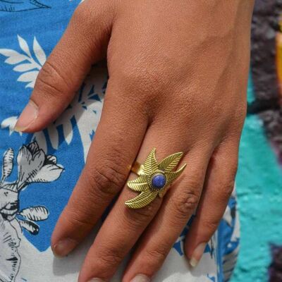 Flower Ring - Turquoise