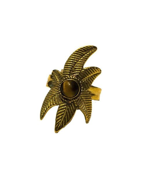 Flower Ring - Brown