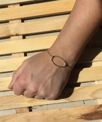 Bracelet Géométrique Classique - Ovale Argent 2