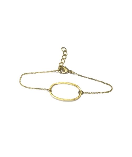 Classic Geometric Bracelet - Gold Oval