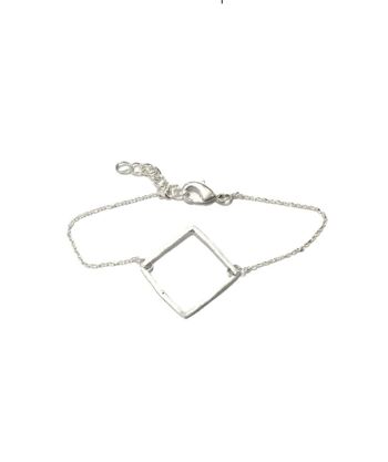 Bracelet Géométrique Classique - Diamant Argent 1