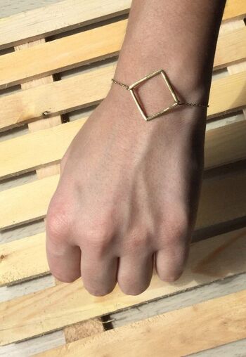 Bracelet Géométrique Classique - Diamant Argent 6