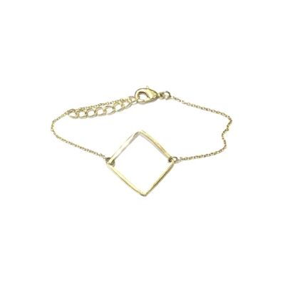 Klassisches geometrisches Armband - Golddiamant